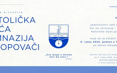 Svečanost otvorenja i blagoslova Katoličke opće gimnazije u Popovači
